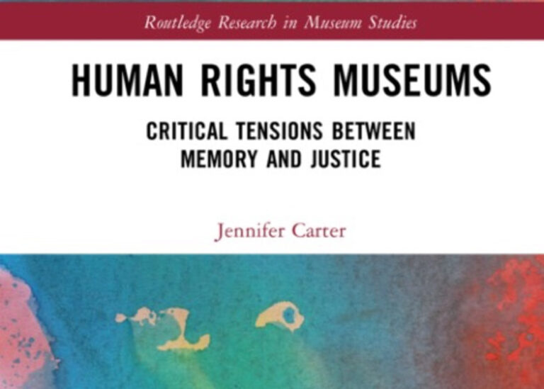Couverture Human Rights Museums écrit par Jennifer Carter